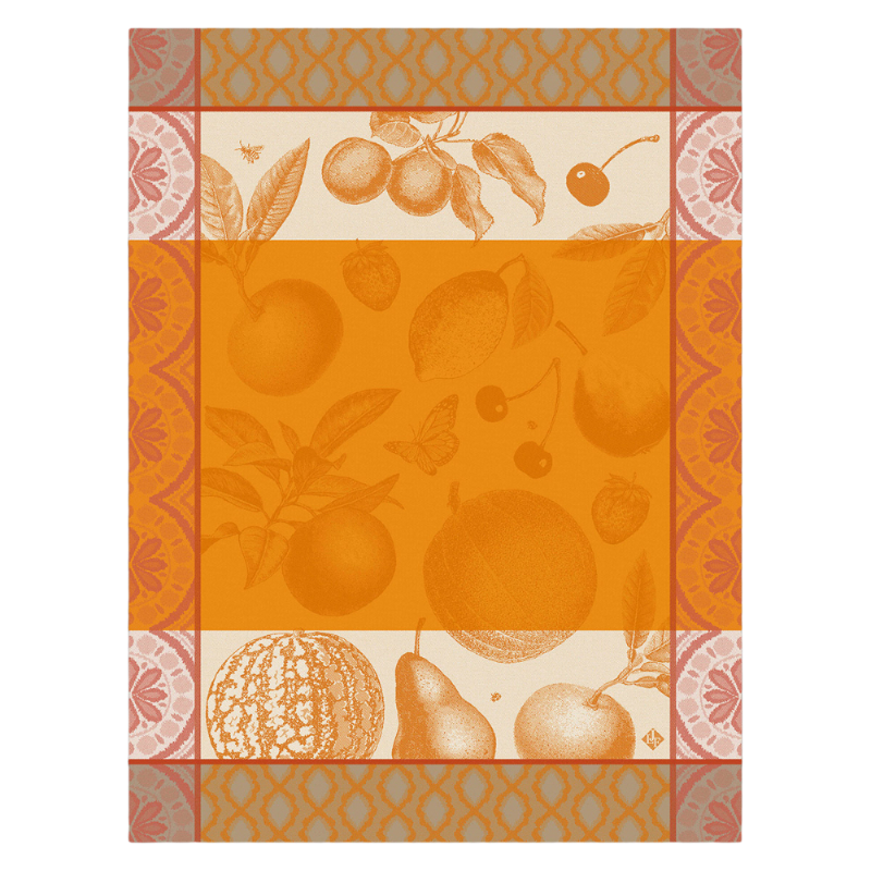 Le Jacquard Francais Geschirrtuch Arriere Pays Melon Orange