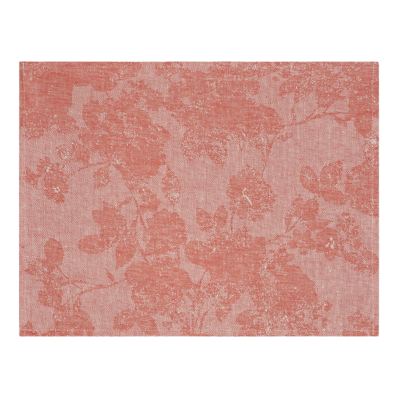 Le Jacquard Francais Tischset Stoffset Casual Terre Cuite Terracotta Rot