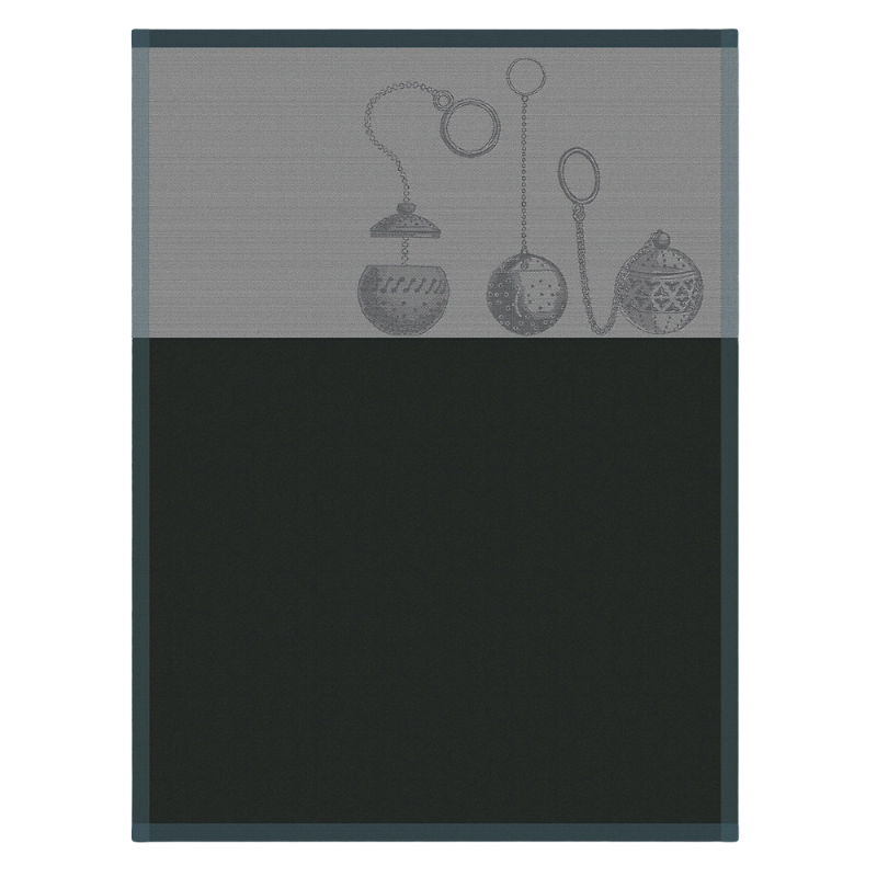 Le Jacquard Francais Geschirrtuch Infusion Argenté Silber Grau