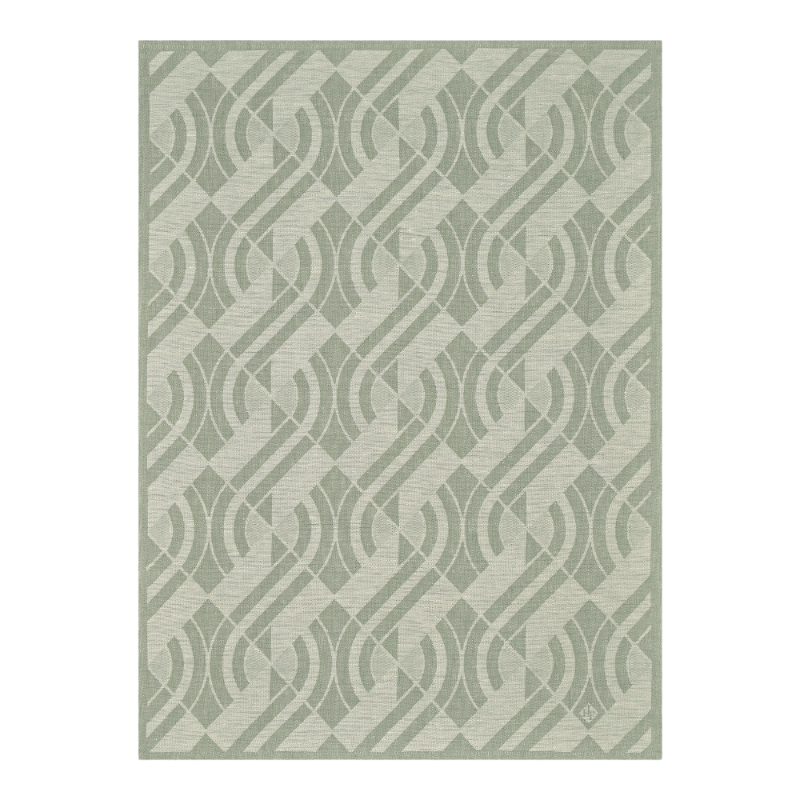 Le Jacquard Francais Geschirrtuch Gläsertuch Leinen Neo Emeraude Grün