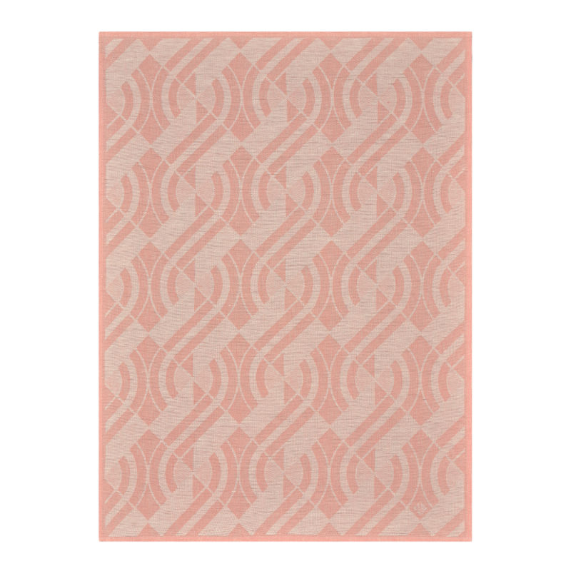 Le Jacquard Francais Geschirrtuch Gläsertuch Leinen Neo Tourmaline Rose Pink