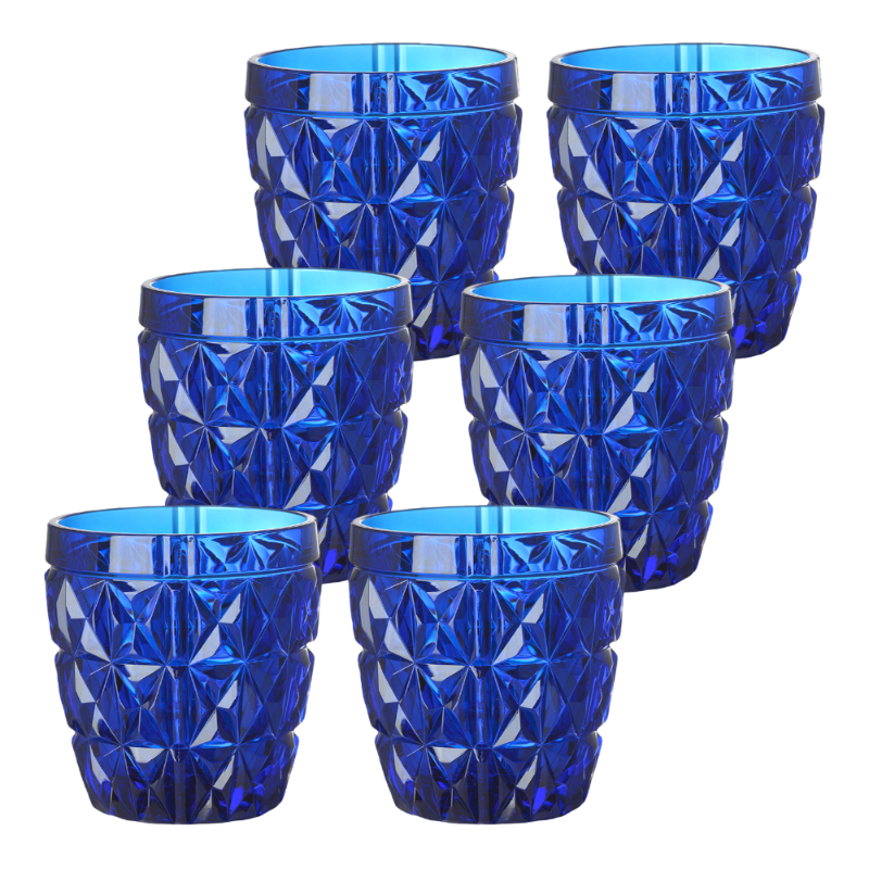 Marioluca Giusti Glas Gläser Stella Blau