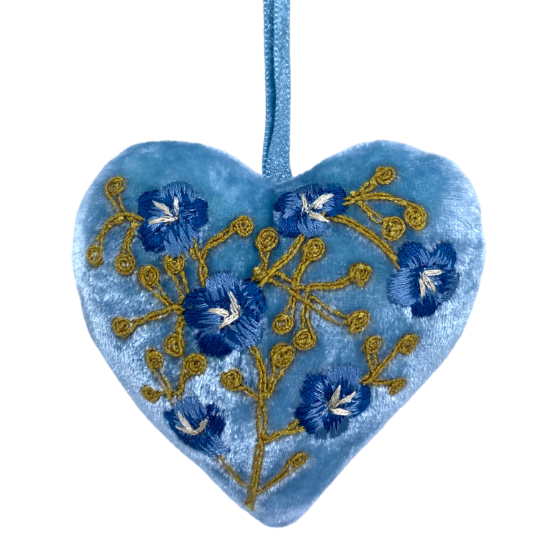 Anke Drechsel Misha Heavenly Blue Herzanhänger