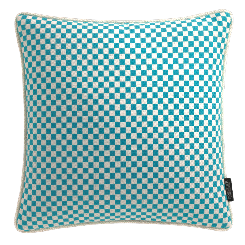 Rohleder Home Collection Kissen Basket Türkis