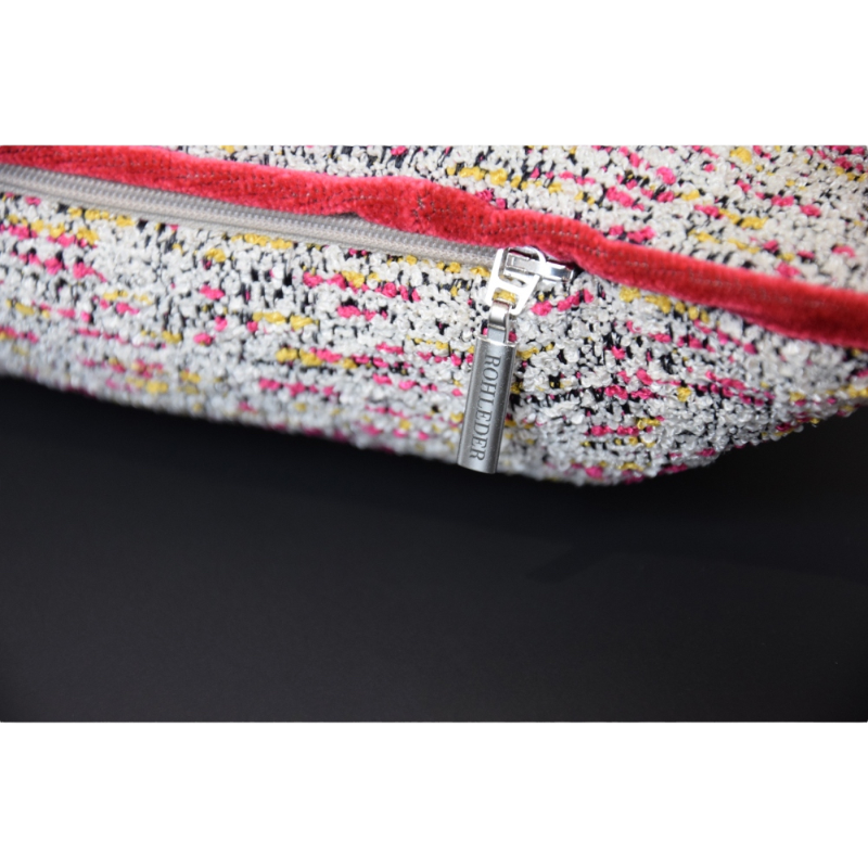 Rohleder Home Collection Kissen Jacky O Rot Pink Gelb