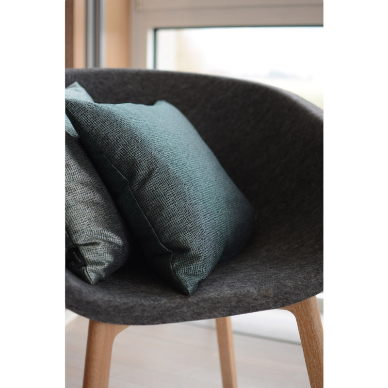 Rohleder Home Collection Kissen Move Dark Blue Blau Metallic