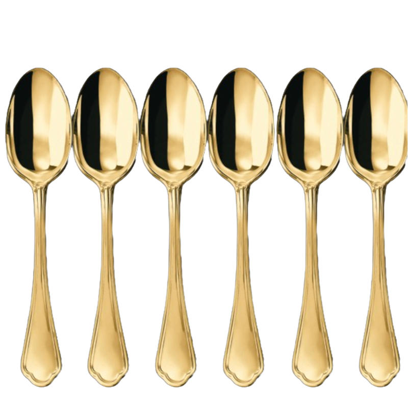 Sambonet Baguette Gold Espressolöffel Mokkalöffel