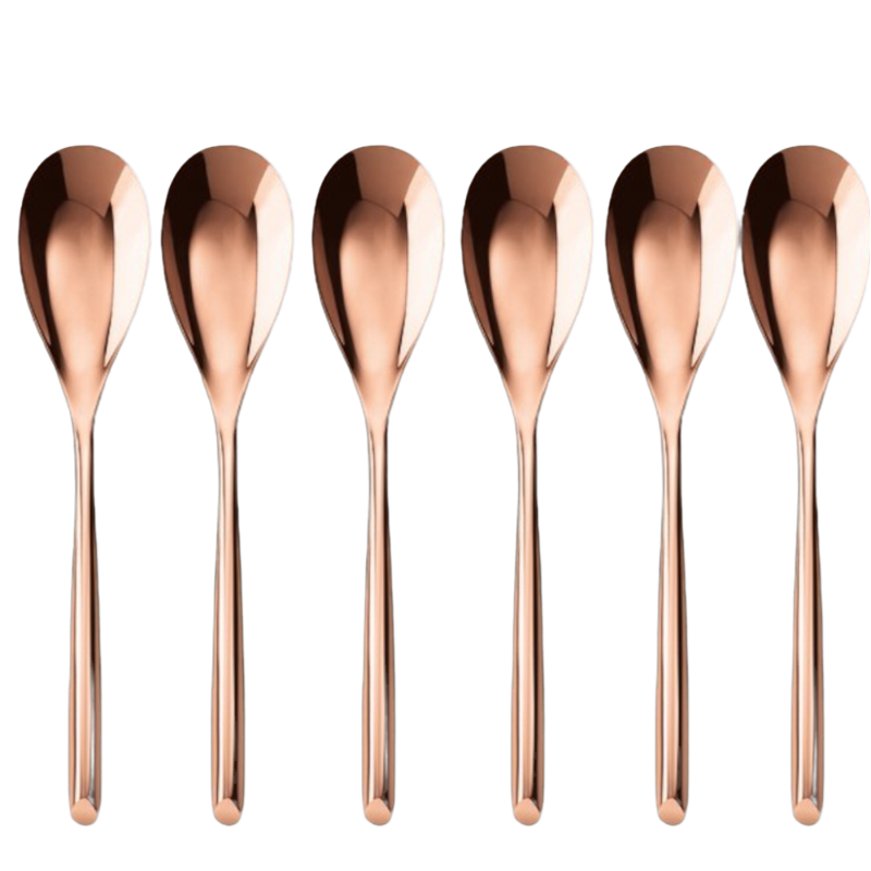 Sambonet Bamboo Copper Espressolöffel Mokkalöffel