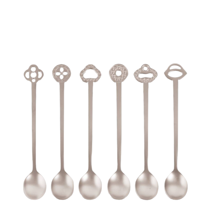 Sambonet Oriental Antique Silver Espressolöffel Mokkalöffel Aperolöffel