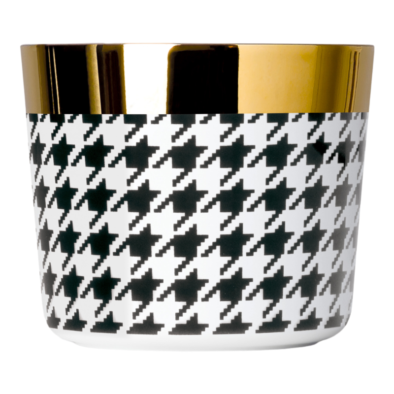 SIEGER by Fürstenberg Porzellan Sip Of Gold Champagnerbecher Black White Pepita