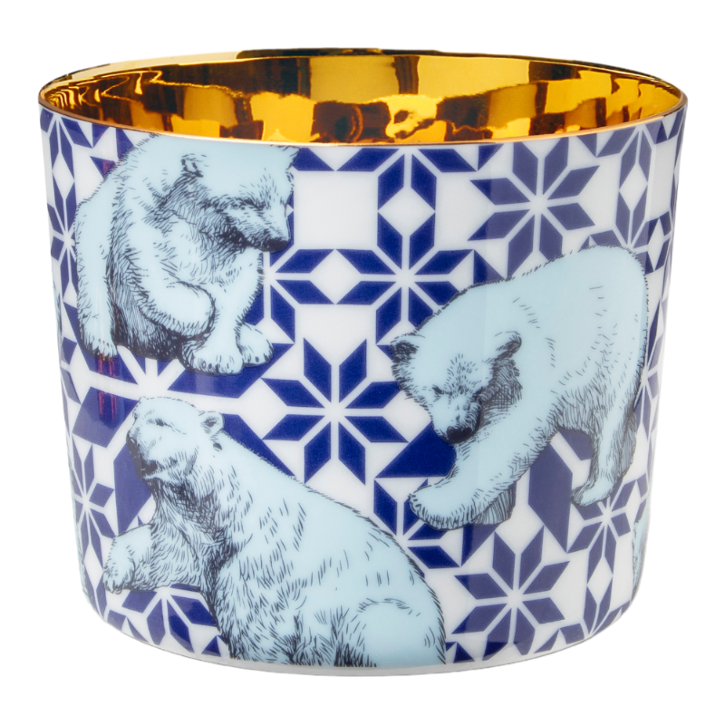 SIEGER by Fürstenberg Porzellan Sip Of Gold Champagnerbecher The Polar Bears