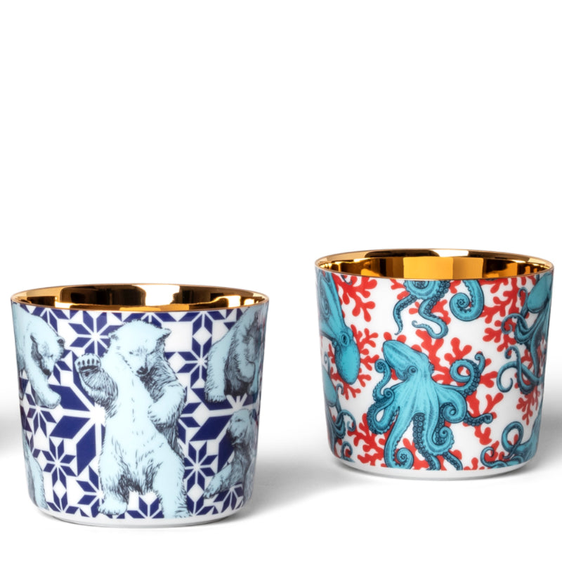 SIEGER by Fürstenberg Porzellan Sip Of Gold Champagnerbecher The Polar Bears