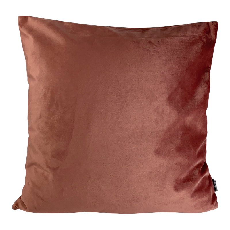 VanillaFly Kissen Rhabarber Rot Pink Samt Velvet