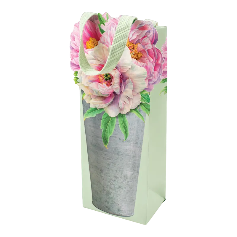 Flaschentasche Caspari Peonies in French Flower Bucket