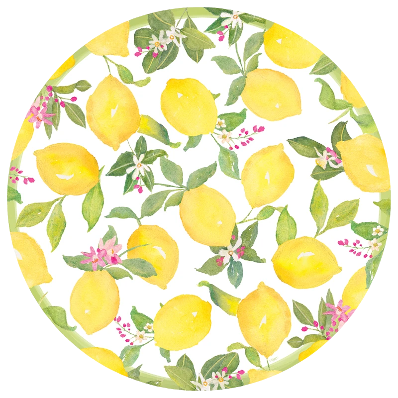 Caspari Papiertischset Tischset Limoncello Zitronen Gelb