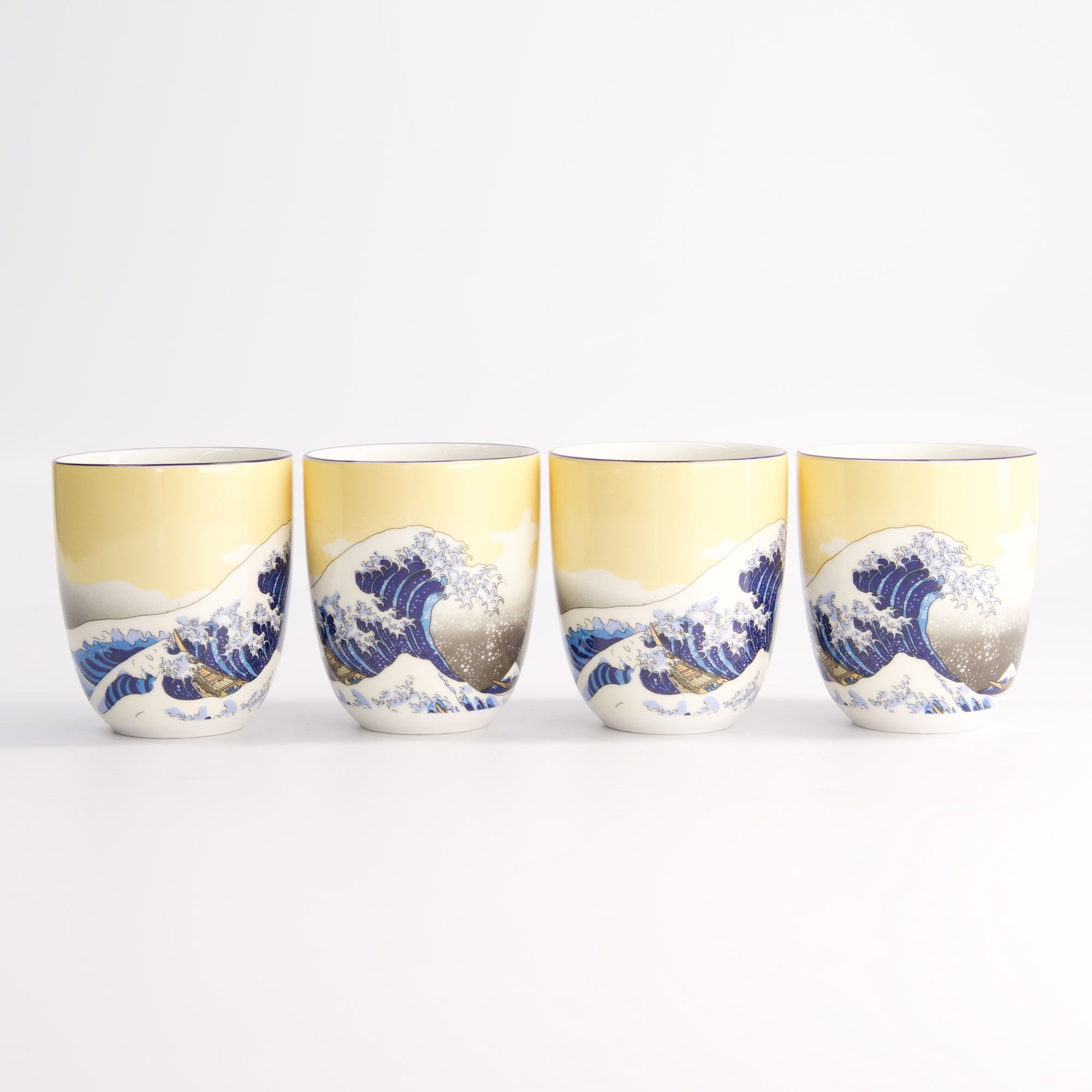 Kawaii Hokusai Cup Geschenkset 4-teilig Tokyo Design Studio