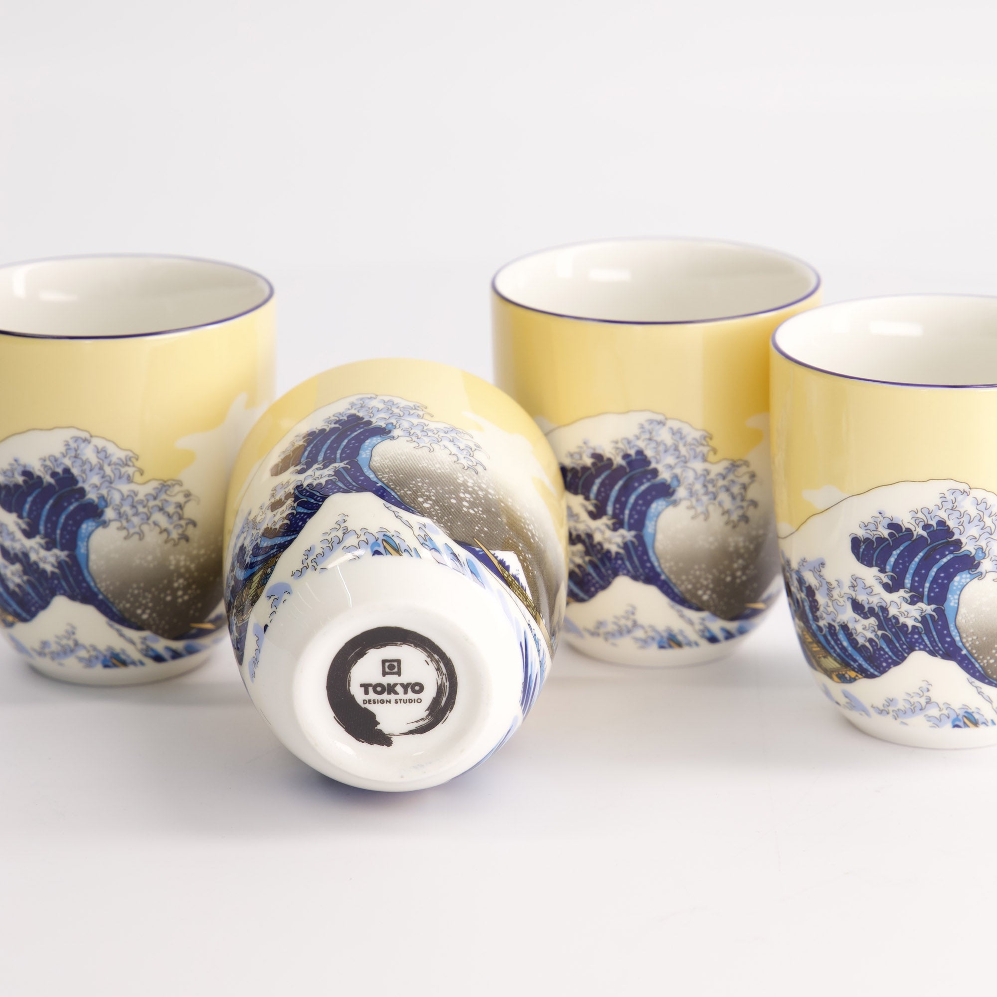 Kawaii Hokusai Cup Geschenkset 4-teilig Tokyo Design Studio