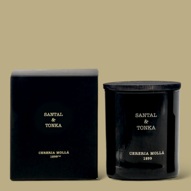 Santal und Tonka Kerze Cereria Molla