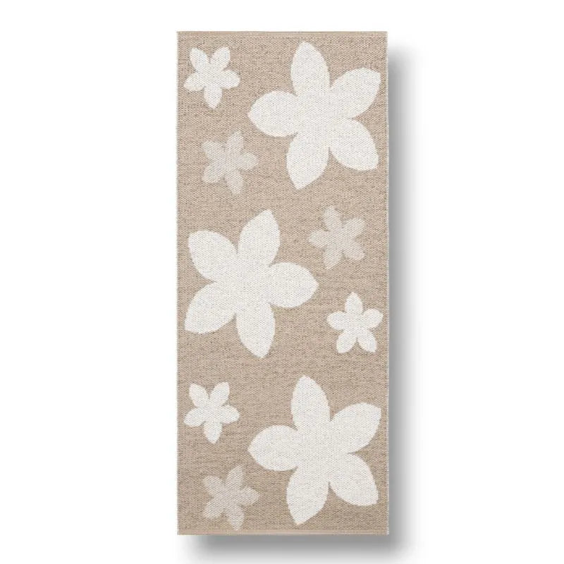 Flower Beige Teppich Horreds Mattan