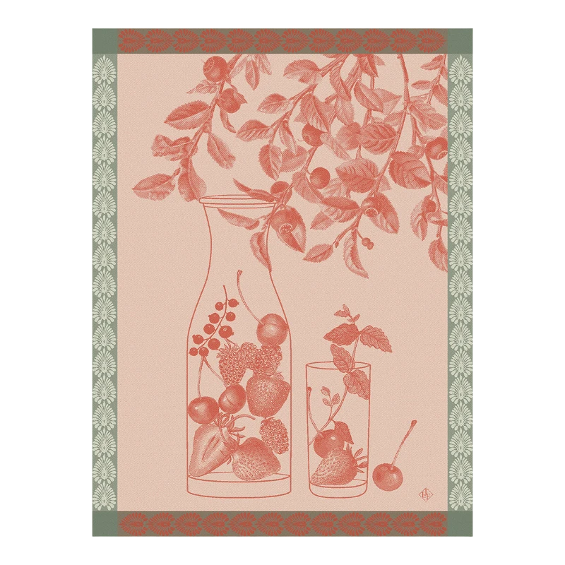 Geschirrtuch Le Jacquard Francais Eaux De Fruits Rouges Cerise 29187