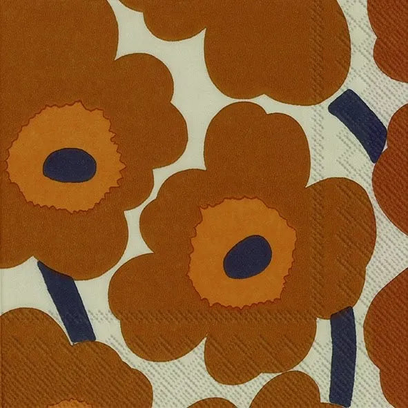 UNIKKO Terracotta Lunch Napkin by Marimekko 