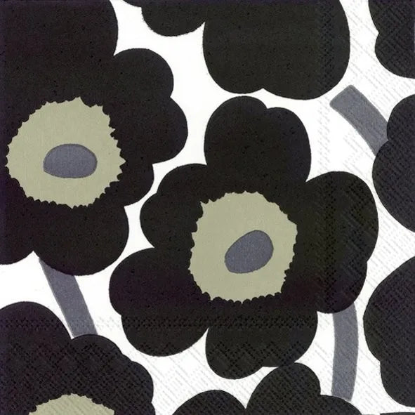 UNIKKO white black Marimekko Napkins