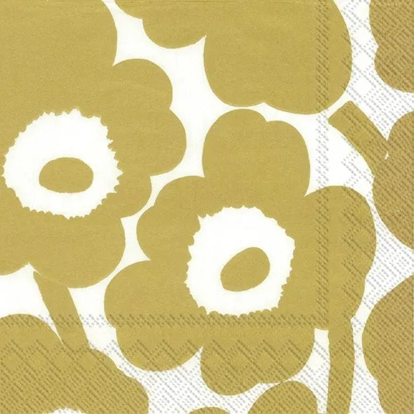 UNIKKO white gold Papierservietten Marimekko
