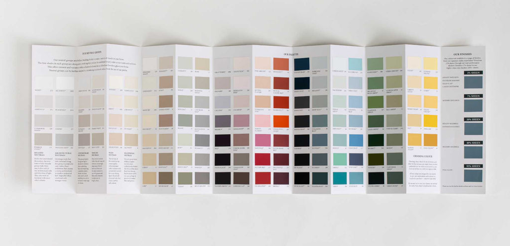 Kostenlose Farbkarte online bei Farbtupfer Interior Design bestellen