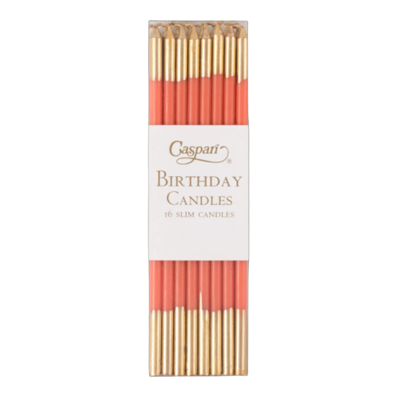 Birthday Candles Geburtstagskerzen Caspari Orange