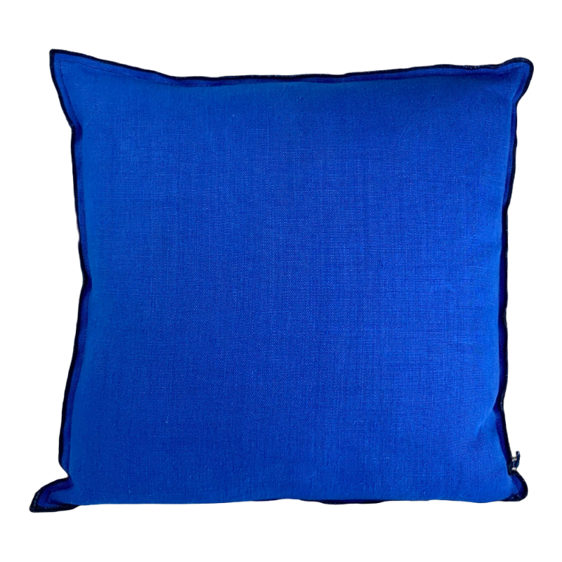 Designers Guild Kissen Brera Lino Blau 45 x 45 cm