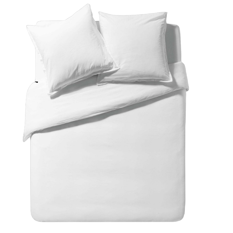 Essix Coton Lave Soft Line Blanc Weiss Bettwäsche 65 x 65 cm