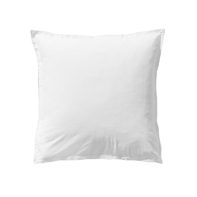 Essix Coton Lave Soft Line Blanc Weiss Bettwäsche 65 x 65 cm