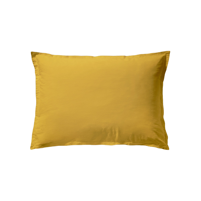 Essix Coton Lave Soft Line Curry Gelb Bettwäsche 50 x 70 cm