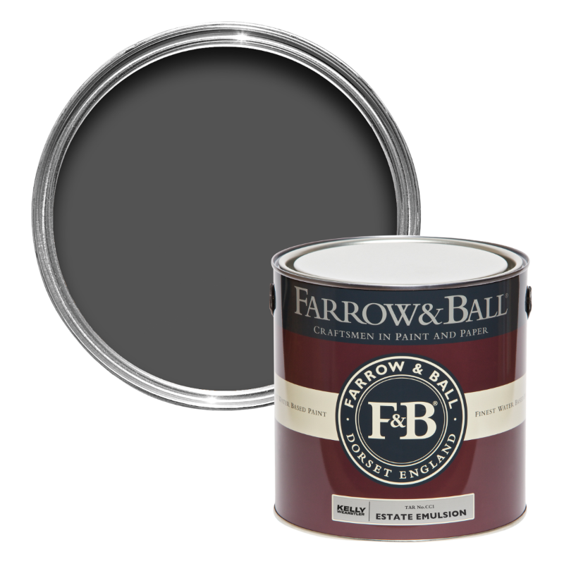 Farrow & Ball Farrow Ball Farben Kelly Wearstler Grau Schwarz Tar CC 1