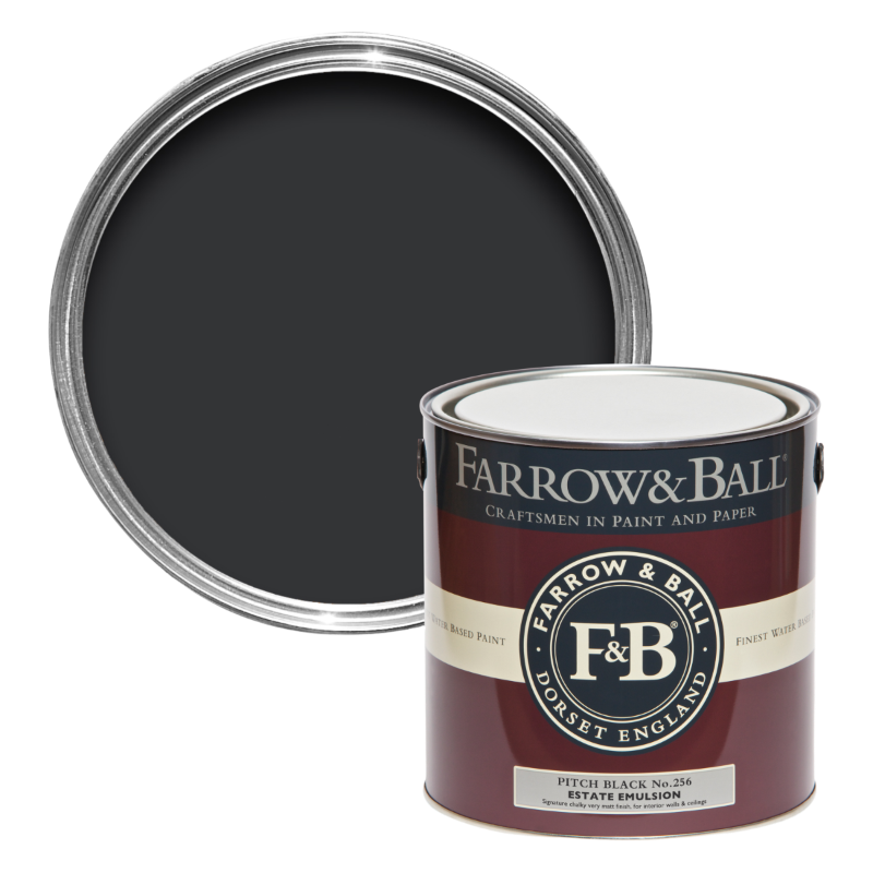 Farrow & Ball Farrow Ball Farben Schwarz Dunkel Pitch Black 256