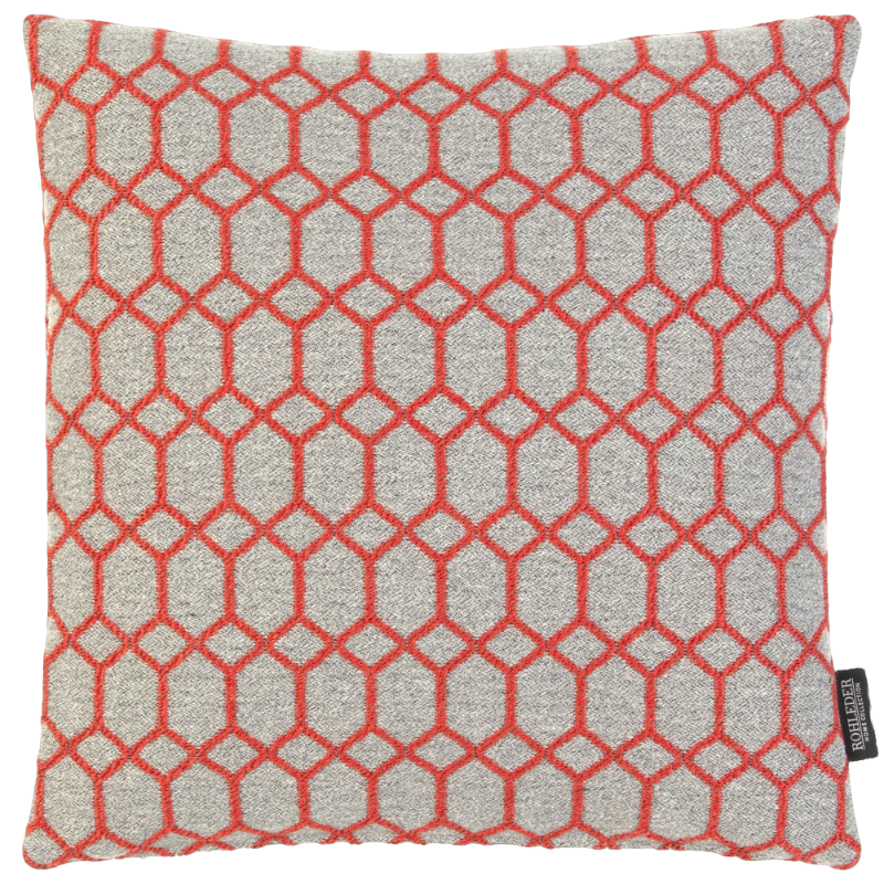 Rohleder Home Collection Kissen Dimension Rot Grau