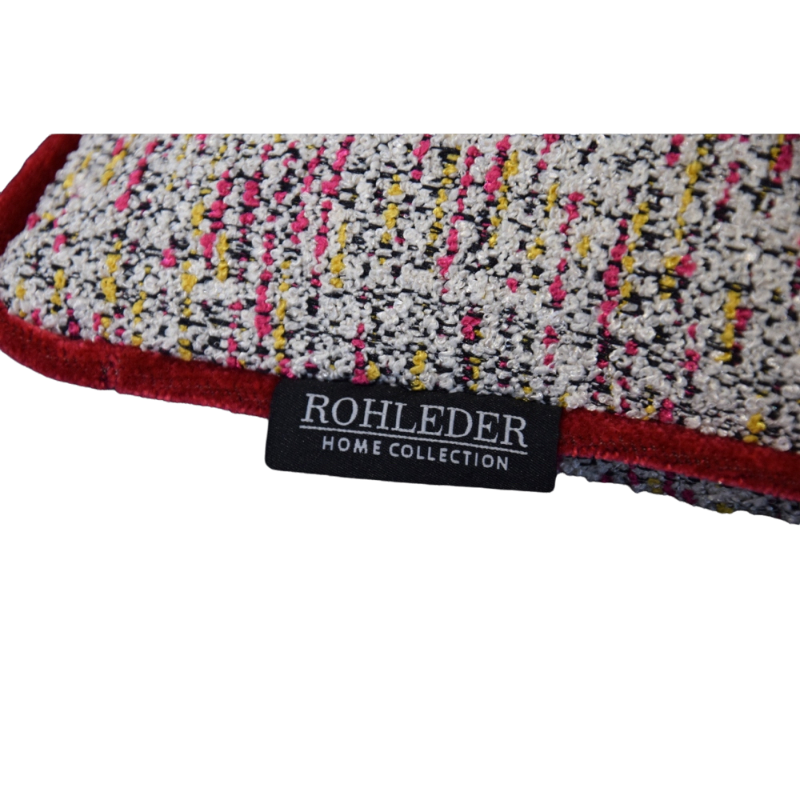 Rohleder Home Collection Kissen Jacky O Rot Pink Gelb