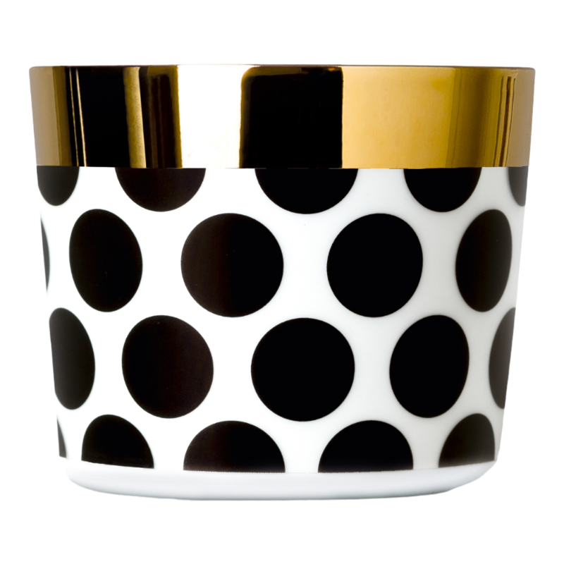 SIEGER by Fürstenberg Porzellan Sip Of Gold Champagnerbecher Black White Dots