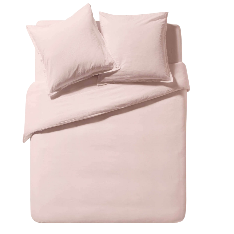 Essix Coton Lave Soft Line Nude Rose Bettwäsche 65 x 65 cm
